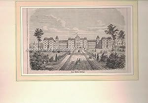 Bild des Verkufers fr Das Vassar-College. - Holzstich., zum Verkauf von Antiquariat Kastanienhof
