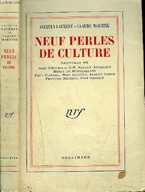 Bild des Verkufers fr NEUF PERLES DE CULTURE zum Verkauf von Le-Livre