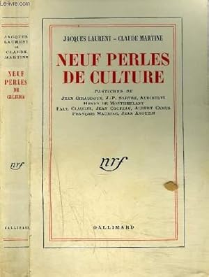 Bild des Verkufers fr NEUF PERLES DE CULTURE zum Verkauf von Le-Livre