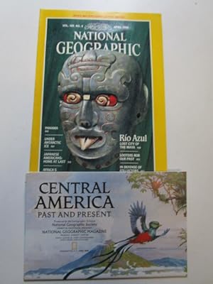 National Geographic April 1986 mit Karte von Central America Past and Present