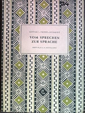 Bild des Verkufers fr Vom Sprechen zur Sprache zum Verkauf von books4less (Versandantiquariat Petra Gros GmbH & Co. KG)