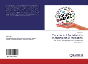 Imagen del vendedor de The effect of Social Media on Relationship Marketing : What value does it give to the customers and organizations a la venta por AHA-BUCH GmbH