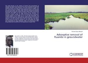 Imagen del vendedor de Adsorptive removal of fluoride in groundwater a la venta por AHA-BUCH GmbH