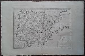 Bild des Verkufers fr CARTE D'ESPAGNE. zum Verkauf von Graham York Rare Books ABA ILAB