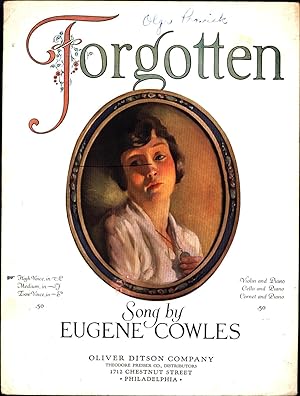 Seller image for Forgotten (SHEET MUSIC) for sale by Cat's Curiosities