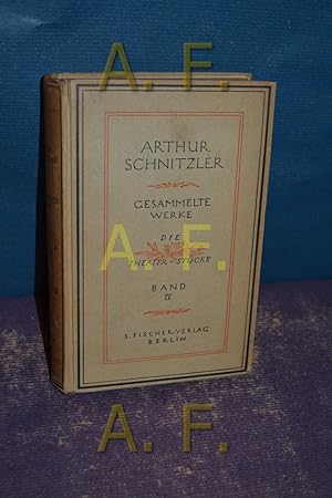 Bild des Verkufers fr Gesammelte Werke. Die Theaterstcke in vier Bnden. (NUR Band IV) Inhalt: Komtesse Mizzi oder Der Familientag (1907), Der junge Medardus (1909), Das weite Land (1910) zum Verkauf von Antiquarische Fundgrube e.U.
