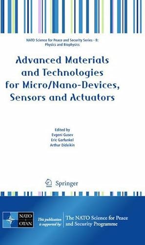 Bild des Verkufers fr Advanced Materials and Technologies for Micro/Nano-Devices, Sensors and Actuators zum Verkauf von AHA-BUCH GmbH