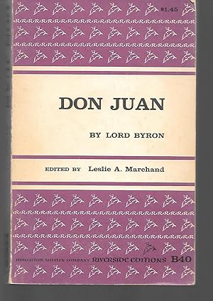 Immagine del venditore per Don Juan venduto da Thomas Savage, Bookseller