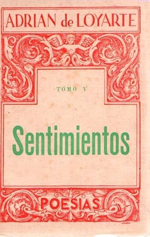 Bild des Verkufers fr Sentimientos. Tomo V. Poesas . zum Verkauf von Librera Astarloa