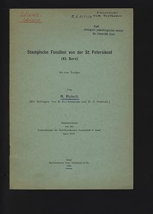 Stampische Fossilien von der St. Petersinsel (Kt. Bern). Separatabdruck aus den Verhandlungen der...