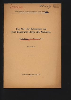 Das Alter der Molassezone von Jona-Rapperswil-Ufenau (Ob. Zürichsee). Sonderabdruck aus Eclogae G...