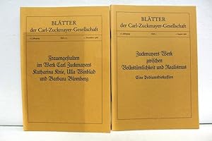 Blätter der Carl-Zuckmayer-Gesellschaft. 12.Jahrgang. 1986. Komplett. Heft 1. 1. August 1986. Zuc...