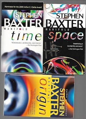 Seller image for Manifold Trilogy: Manifold: Time, Manifold: Space & Manifold: Origin (3 volumes, complete) for sale by Bookfeathers, LLC