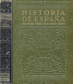 Imagen del vendedor de Historia de Espaa. Gran Historia General de los Pueblos Hispanos. Tomo II: La Alta Edad Media (Siglo V al XIII). Textos de: Julin Mara Rubio; Pablo lvarez Rubiano; Jos Mara Balcells, ngel Gonzlez Palencia, Claudio Galindo y Jaime Vicens Vives. a la venta por Hesperia Libros