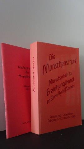 Die menschenschule. Monatschrift für Erziehungskunst im Sinne Rudolf Steiners. Register.