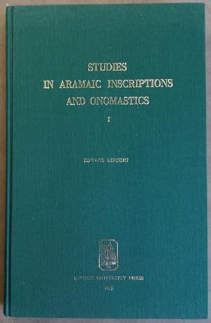 Studies in aramaic inscriptions and onomastics. 1