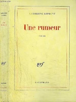 Image du vendeur pour UNE RUMEUR mis en vente par Le-Livre