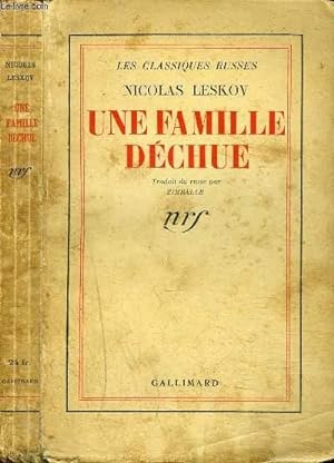 Seller image for UNE FAMILLE DECHUE for sale by Le-Livre