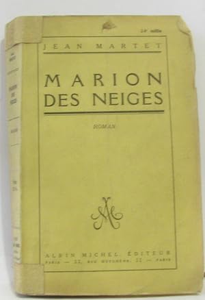 Imagen del vendedor de Marion des neige a la venta por crealivres