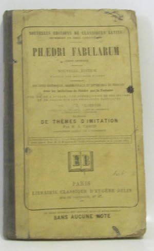 Bild des Verkufers fr Phaedri fabularum libri quinque suivie de thmes d'imitations zum Verkauf von crealivres