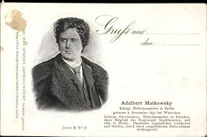 Ansichtskarte / Postkarte Hofschauspieler Adalbert Matkowsky, Portrait