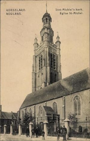 Ansichtskarte / Postkarte Roeselare Westflandern, Sint Michiel's kerk, Eglise St. Michel, Kirche