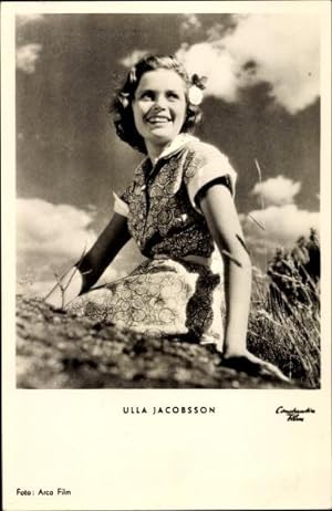 Ansichtskarte / Postkarte Schauspielerin Ulla Jacobsson, Sie tanzte nur einen Sommer, Portrait