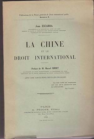 La Chine et le droit international