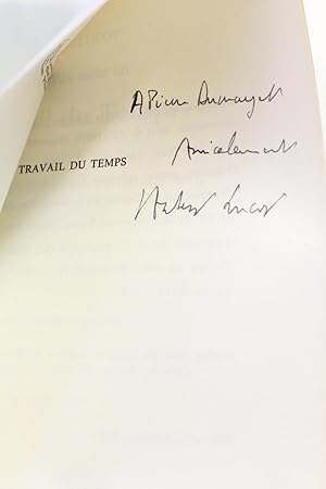 Image du vendeur pour Travail du temps mis en vente par Librairie Le Feu Follet