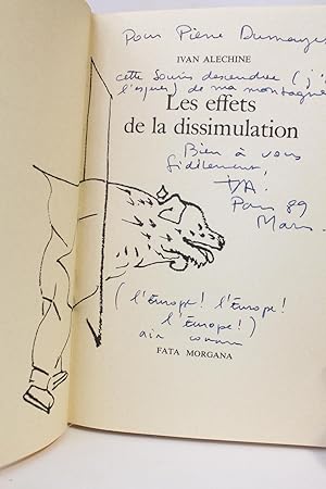 Seller image for Les effets de la dissimulation for sale by Librairie Le Feu Follet