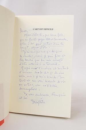 Seller image for L'art est difficile for sale by Librairie Le Feu Follet