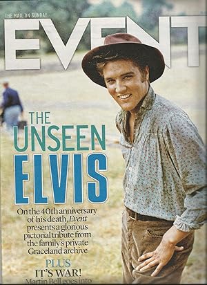 Mail on Sunday Event Supplement. The Unseen Elvis 40th Anniverary of His Death Commemoration Supp...