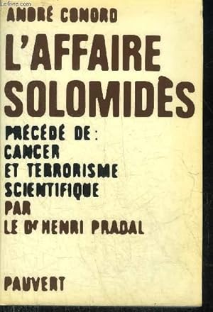 Seller image for L'AFFAIRE SOLOMIDES. for sale by Le-Livre