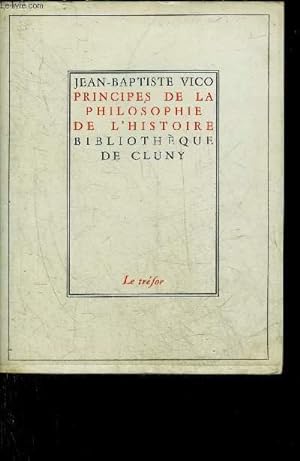 Seller image for PRINCIPES DE LA PHILOSOPHIE DE L'HISTOIRE. for sale by Le-Livre