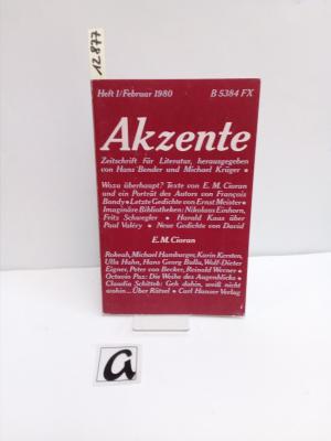 Seller image for Akzente - Zeitschrift für Literatur. for sale by AphorismA gGmbH