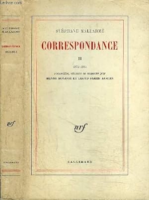 Image du vendeur pour CORRESPONDANCE II : 1871-1885 mis en vente par Le-Livre