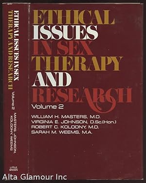 Imagen del vendedor de ETHICAL ISSUES IN SEX THERAPY AND RESEARCH. Volume 2 a la venta por Alta-Glamour Inc.