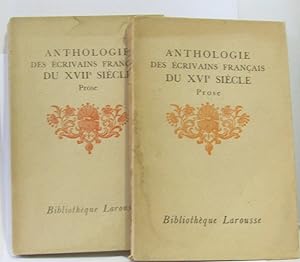 Imagen del vendedor de Anthologie des crivains franais du XVIe sicle et du XVIIe sicle Prose ( lot deux livres) a la venta por crealivres