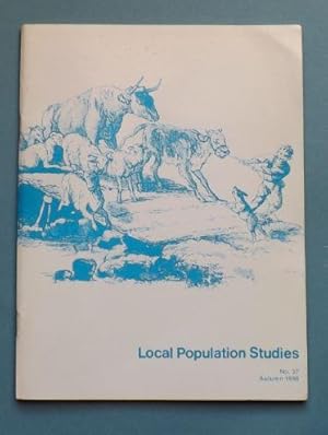 Bild des Verkufers fr Local Population Studies, No. 37, Autumn 1986 zum Verkauf von ACCESSbooks