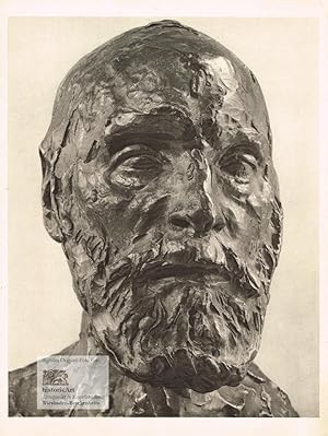 Bild des Verkufers fr Eugne Guillaume. Druck einer Photoaufnahme von Schneider-Lengyl der 1903 von Rodin geschaffenen Portrtbste des berhmten Bildhauers zum Verkauf von historicArt Antiquariat & Kunsthandlung