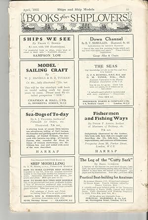 Ship and Ship Models Magazine. Vol,1. No. 8. April 1932