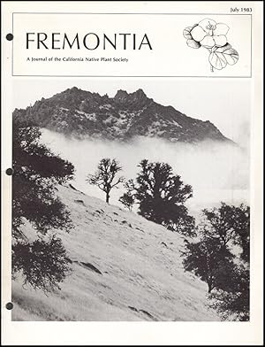 Seller image for Fremontia (Vol. 11, No. 2, July 1983) for sale by Diatrope Books