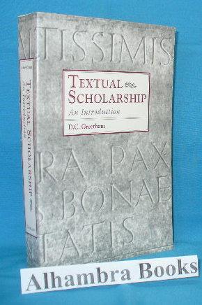 Textual Scholarship : An Introduction