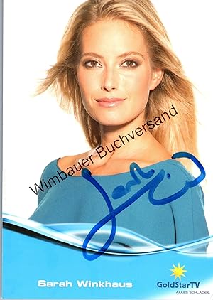 Bild des Verkäufers für Original Autogramm Sarah Winkhaus /// Autogramm Autograph signiert signed signee zum Verkauf von Wimbauer Buchversand