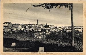 Bild des Verkufers fr Ansichtskarte / Postkarte Dronero Piemonte, Panoramaansicht der Ortschaft, Kirchturm zum Verkauf von akpool GmbH
