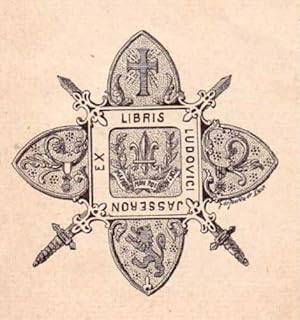 Bild des Verkufers fr Exlibris fr Ludovici Jasseron, Lyon. Klischedruck von G.de Jourda de Vaux. zum Verkauf von Antiquariat Heinz Tessin