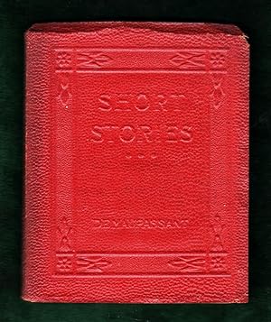 Seller image for Short Stories (Guy de Maupassant). Haas Edition, Little (Luxart) Leather Library, Red Leather. Robert K. Haas, Inc. Publishers / Little Luxart Library Variant Edition. Ephemera. Includes The Wreck; The Necklace; The Piece of String; A Coward; The Beggar for sale by Singularity Rare & Fine