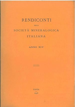 Rendiconti della società mineralogica italiana. Anno XIV