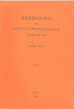 Rendiconti della società mineralogica italiana. Anno XXI