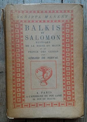 BALKIS et SALOMON histoire de la reine du matin et du prince des Génies